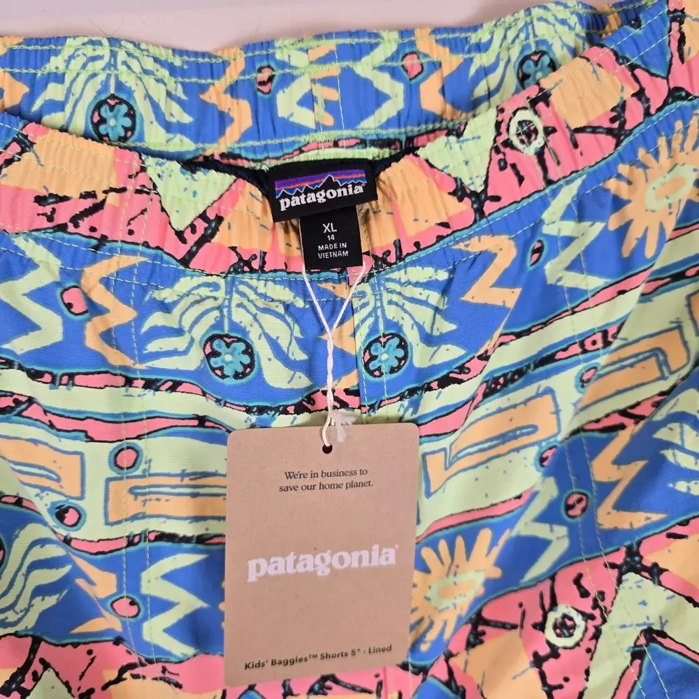 Patagonia Kids Size XL/14 Baggies Shorts 5